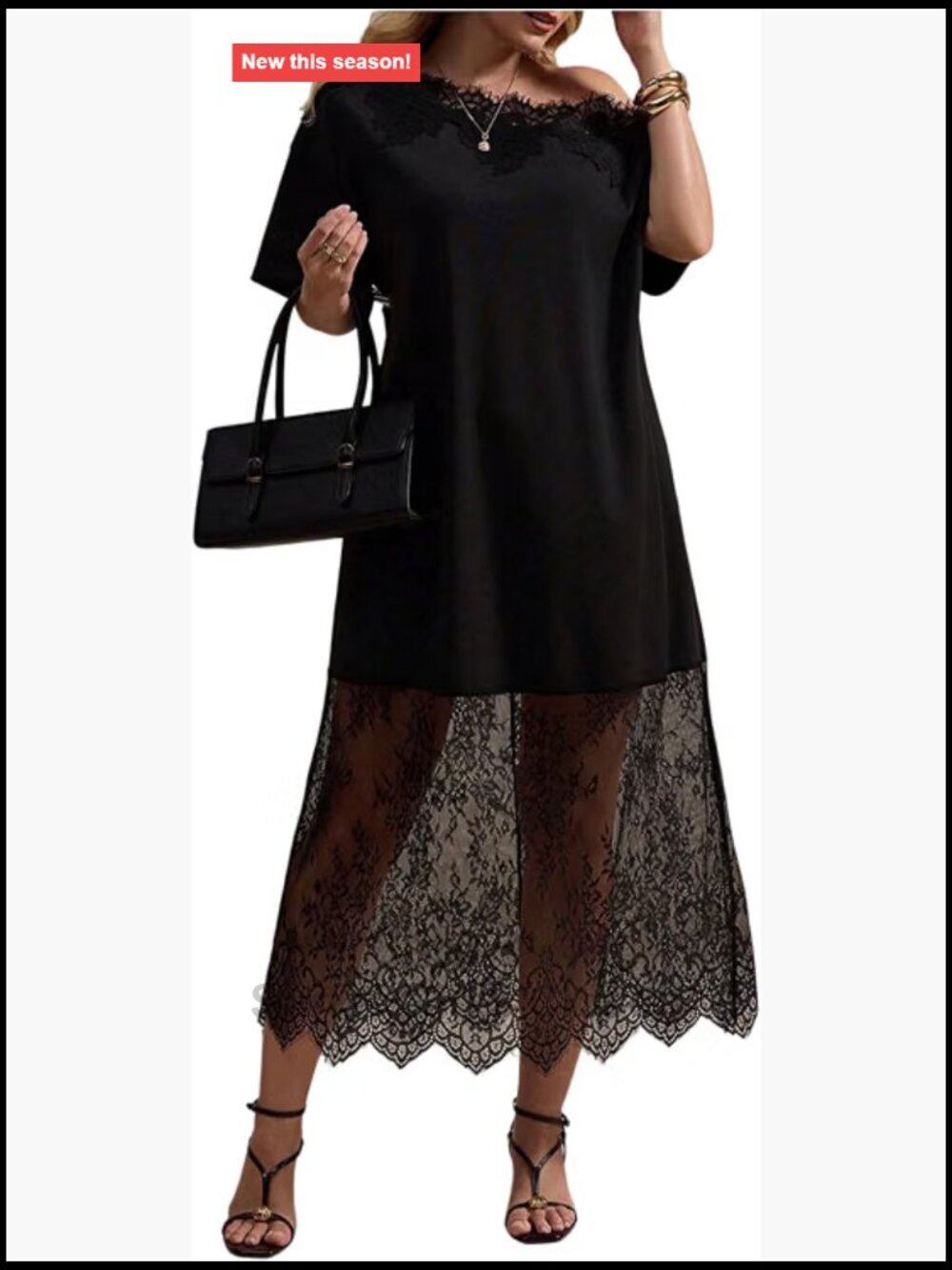 Women's Plus Size Lace Off Shoulder Concert Birthday Maxi Dress